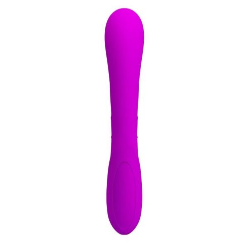 Wibrator z masażerem łechtaczki z wypustkami 19cm Wibrator z masażerem łechtaczki z wypustkami 19cm