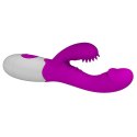 Wygięty wibrator punkt g z masażerem 20cm 7trybów Wygięty wibrator punkt g z masażerem 20cm 7trybów