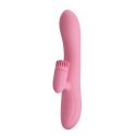 Wibrator z obrotowym masażerem łechtaczki 20cm usb Wibrator z obrotowym masażerem łechtaczki 20cm usb