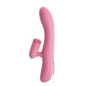 Wibrator z obrotowym masażerem łechtaczki 20cm usb Wibrator z obrotowym masażerem łechtaczki 20cm usb