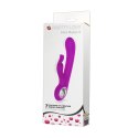 Wibrator z podwójnym masażerem łechtaczki 19cm Wibrator z podwójnym masażerem łechtaczki 19cm
