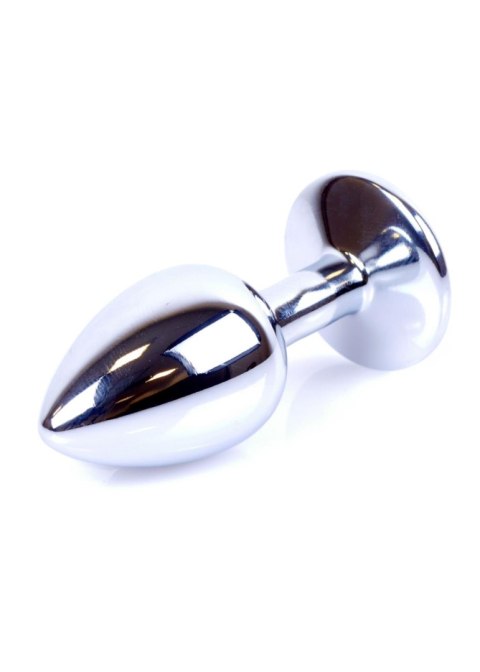 Korek analny ozdobny stalowy metalowy kryształ 7cm Korek analny ozdobny stalowy metalowy kryształ 7cm
