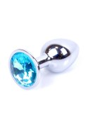 Korek analny ozdobny stalowy metalowy kryształ 7cm Korek analny ozdobny stalowy metalowy kryształ 7cm