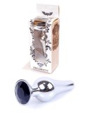 Stalowy korek analny plug do anusa kryształek 9cm Stalowy korek analny plug do anusa kryształek 9cm