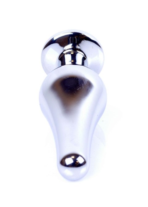 Stalowy korek analny plug do anusa kryształek 9cm Stalowy korek analny plug do anusa kryształek 9cm