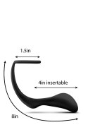 Korek analny zatyczka z pierścieniem czarny plug Korek analny zatyczka z pierścieniem czarny plug