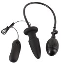 Wibrujące dildo analne pompka korek zatyczka 12 cm Wibrujące dildo analne pompka korek zatyczka 12 cm