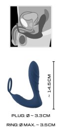 Wibrujące dildo analne ze stymulacja łechtaczki Wibrujące dildo analne ze stymulacja łechtaczki