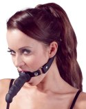 Silikonowe czarne dildo 12 cm na regulowanym pasku Silikonowe czarne dildo 12 cm na regulowanym pasku