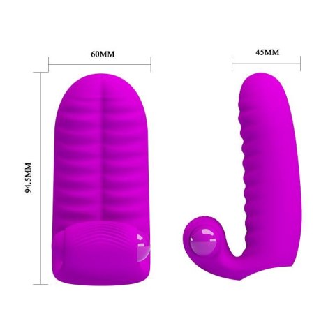 Mały masażer na 2 palce gra wstępna wibrator 6cm Mały masażer na 2 palce gra wstępna wibrator 6cm