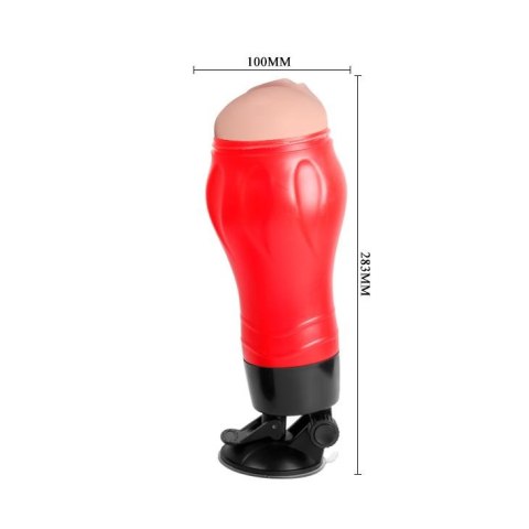 Wibrująca sztuczna pochwa masturbator z przyssawką Wibrująca sztuczna pochwa masturbator z przyssawką