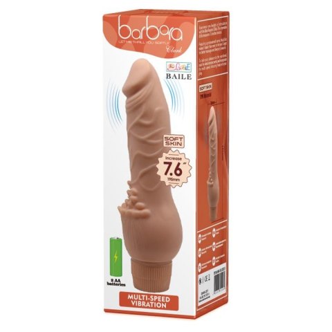 Realistyczny penis z wypustkami do łechtaczki 19cm Realistyczny penis z wypustkami do łechtaczki 19cm