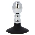 Aluminiowy korek analny plug zatyczka z przyssawką Aluminiowy korek analny plug zatyczka z przyssawką