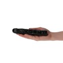 Czarne dildo żylaste analne wodoodporne 16,5 cm Czarne dildo żylaste analne wodoodporne 16,5 cm