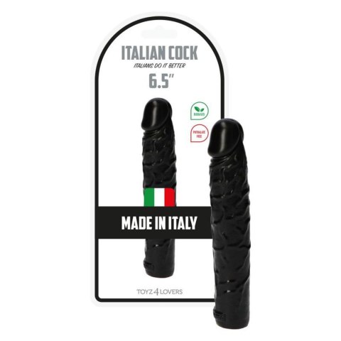 Czarne dildo żylaste analne wodoodporne 16,5 cm Czarne dildo żylaste analne wodoodporne 16,5 cm