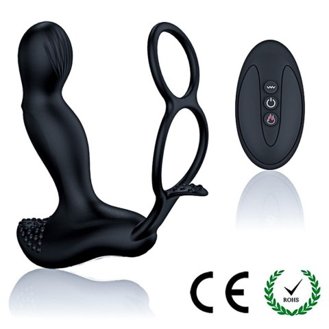 Masażer prostaty z funkcją grzania pierścień na penisa jądra 7trybów USB Masażer prostaty z funkcją grzania pierścień na penisa jądra 7trybów USB