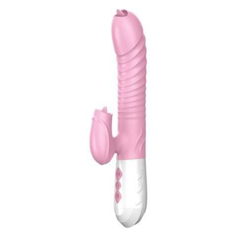 Wibrator króliczek masażer posuw podgrzewany 22cm Wibrator króliczek masażer posuw podgrzewany 22cm
