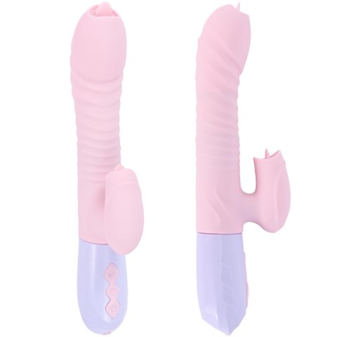 Wibrator króliczek masażer posuw podgrzewany 22cm Wibrator króliczek masażer posuw podgrzewany 22cm
