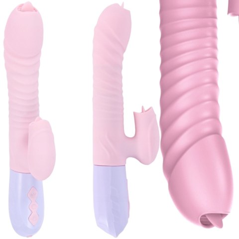 Wibrator króliczek masażer posuw podgrzewany 22cm Wibrator króliczek masażer posuw podgrzewany 22cm