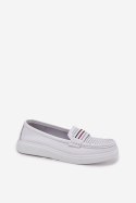 Mokasyny Model Dovema 25PB18-8447 White - Step in style Step in style Mokasyny Model Dovema 25PB18-8447 White - Step in style Step in style