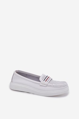 Mokasyny Model Dovema 25PB18-8447 White - Step in style Step in style