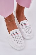 Mokasyny Model Dovema 25PB18-8447 White - Step in style Step in style Mokasyny Model Dovema 25PB18-8447 White - Step in style Step in style