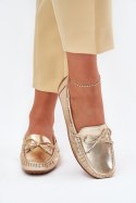 Mokasyny Model Si Passione FT246 Gold - Step in style Step in style