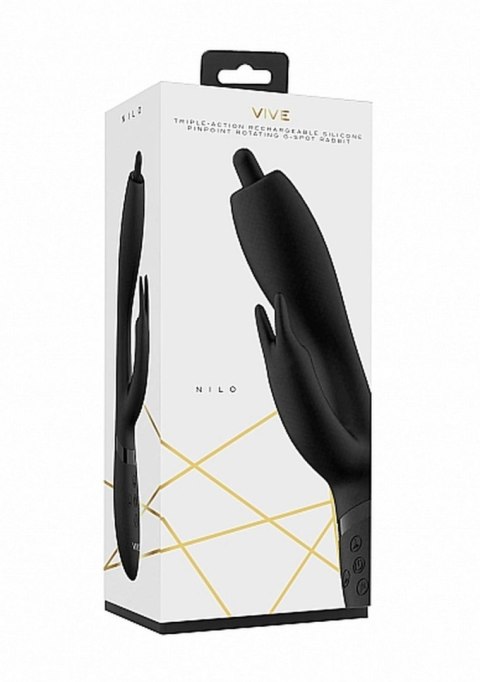 Nilo - Pinpoint Rotating G-spot Rabbit - Black Nilo - Pinpoint Rotating G-spot Rabbit - Black