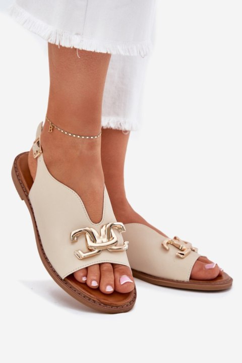 Sandały Model Amelira 25SD35-8775 Beige - Step in style Step in style