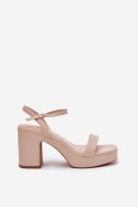 Sandały Model Lillita 6896 Beige - Step in style Step in style
