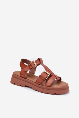 Sandały Model Mireza 25SD42-8907 Camel - Step in style Step in style