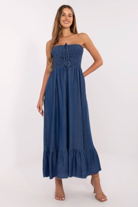 Sukienka Model DHJ-SK-A9051.96 Dark Blue - Italy Moda Italy Moda Sukienka Model DHJ-SK-A9051.96 Dark Blue - Italy Moda Italy Moda