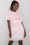 Sukienka Model LK-SK-506836-1.74P White/Pink - Lakerta Lakerta Sukienka Model LK-SK-506836-1.74P White/Pink - Lakerta Lakerta