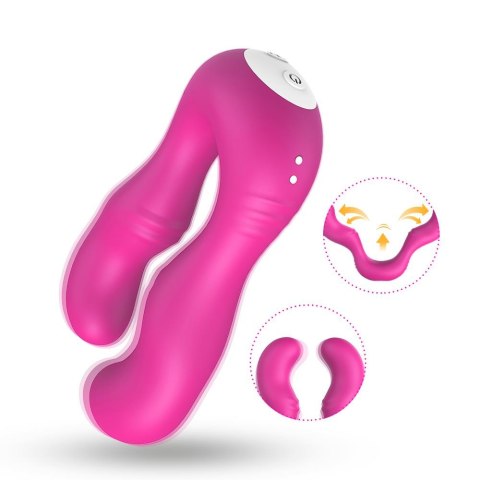 Podwójny wibrator lesbijski dla par 9 trybów 14cm Podwójny wibrator lesbijski dla par 9 trybów 14cm