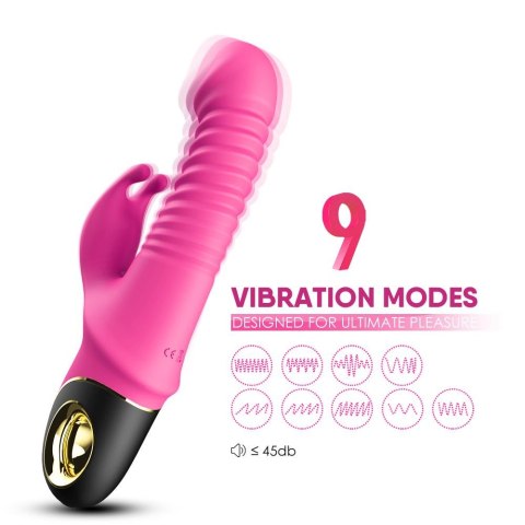 Wibrator króliczek pulsacyjny rotacja 22,7cm Wibrator króliczek pulsacyjny rotacja 22,7cm