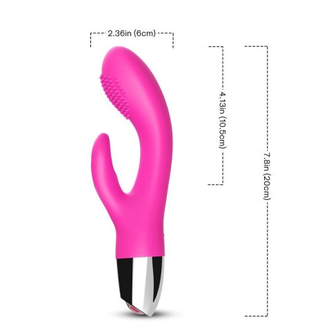 Wibrator króliczek punkt g łechtaczka 20 cm 9 tryb Wibrator króliczek punkt g łechtaczka 20 cm 9 tryb