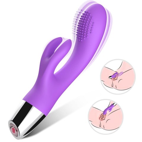 Wibrator króliczek punkt g łechtaczka 20 cm 9 tryb Wibrator króliczek punkt g łechtaczka 20 cm 9 tryb