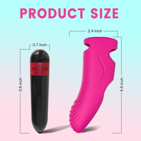 Wibrator punktu g na palec nakładka 9 trybów 11 cm Wibrator punktu g na palec nakładka 9 trybów 11 cm