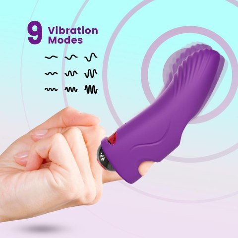 Wibrator punktu g na palec nakładka 9 trybów 11 cm Wibrator punktu g na palec nakładka 9 trybów 11 cm