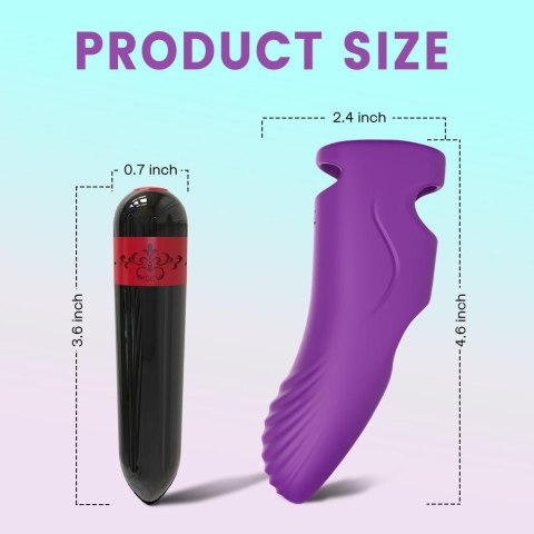 Wibrator punktu g na palec nakładka 9 trybów 11 cm Wibrator punktu g na palec nakładka 9 trybów 11 cm