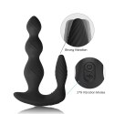 Korek analny z masażerem łechtaczki 9 trybów 17 cm Korek analny z masażerem łechtaczki 9 trybów 17 cm