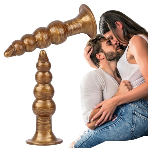 Dildo analne sonda kulkowa stożek sex korek 14cm Dildo analne sonda kulkowa stożek sex korek 14cm
