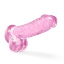 NATURALLY YOURS 6" CRYSTALLINE DILDO ROSE NATURALLY YOURS 6" CRYSTALLINE DILDO ROSE
