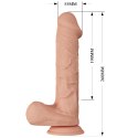 Dildo wibrujące sztuczny penis duże na pilota 26cm