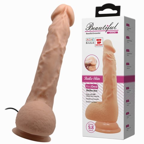 Sztuczny penis dildo realistyczne wibracje 24 cm Sztuczny penis dildo realistyczne wibracje 24 cm