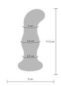 Szklany wibrujący korek analny plug 5 trybów 11 cm Szklany wibrujący korek analny plug 5 trybów 11 cm