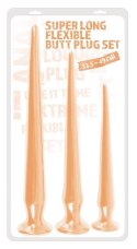 Zestaw 3 korki analne z przyssawką długie 30-49cm Zestaw 3 korki analne z przyssawką długie 30-49cm