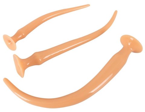 Zestaw 3 korki analne z przyssawką długie 30-49cm Zestaw 3 korki analne z przyssawką długie 30-49cm