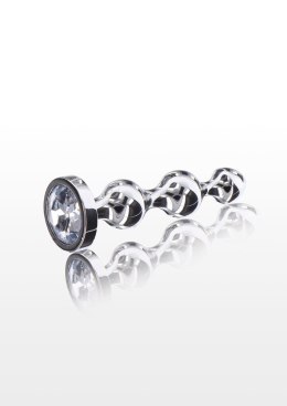 Korek analny sonda stalowa kulkowa diament 13cm
