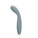 Wibrator damski gładki stymulacja punktu G miękki silikon szary 18 cm Wibrator damski gładki stymulacja punktu G miękki silikon szary 18 cm